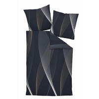 POSTELJNINA 135/200 cm mako saten temno modra  - temno modra, Basics, tekstil (135/200cm) - Janine