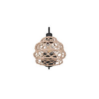 VÄGGLAMPA Hive 30,5/32/20 cm   - svart/naturfärgad, Natur, metall/textil (30,5/32/20cm)
