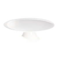 KROŽNIK ZA TORTO     22,5/22,5/6,8 cm         - bela, Konvencionalno, keramika (22,5/22,5/6,8cm) - ASA