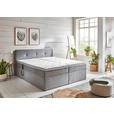 BOXSPRINGBETT 180/200 cm  in Taupe  - Taupe/Schwarz, KONVENTIONELL, Kunststoff/Textil (180/200cm) - Carryhome