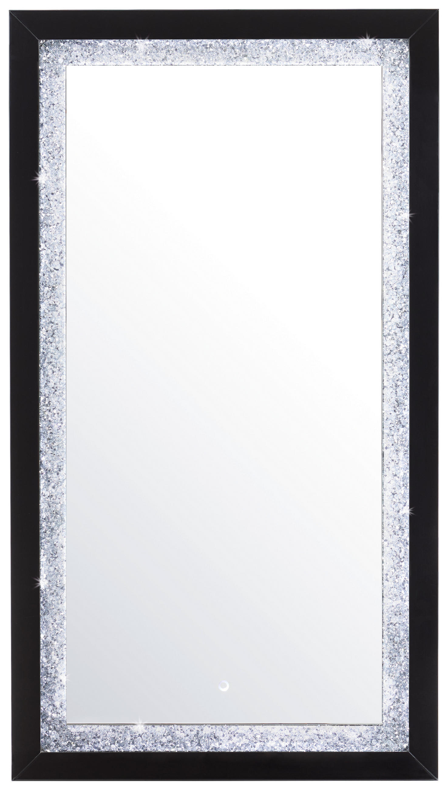 NÁSTĚNNÉ ZRCADLO 100/180/5,5 cm  - černá/barvy stříbra, Design, kompozitní dřevo/sklo (100/180/5,5cm) - Xora