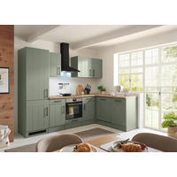 KÜCHENLEERBLOCK  280/172 cm  in Wildeiche, Schilfgrün  - Schilfgrün/Wildeiche, Trend, Holzwerkstoff/Metall (280/172cm) - Respekta
