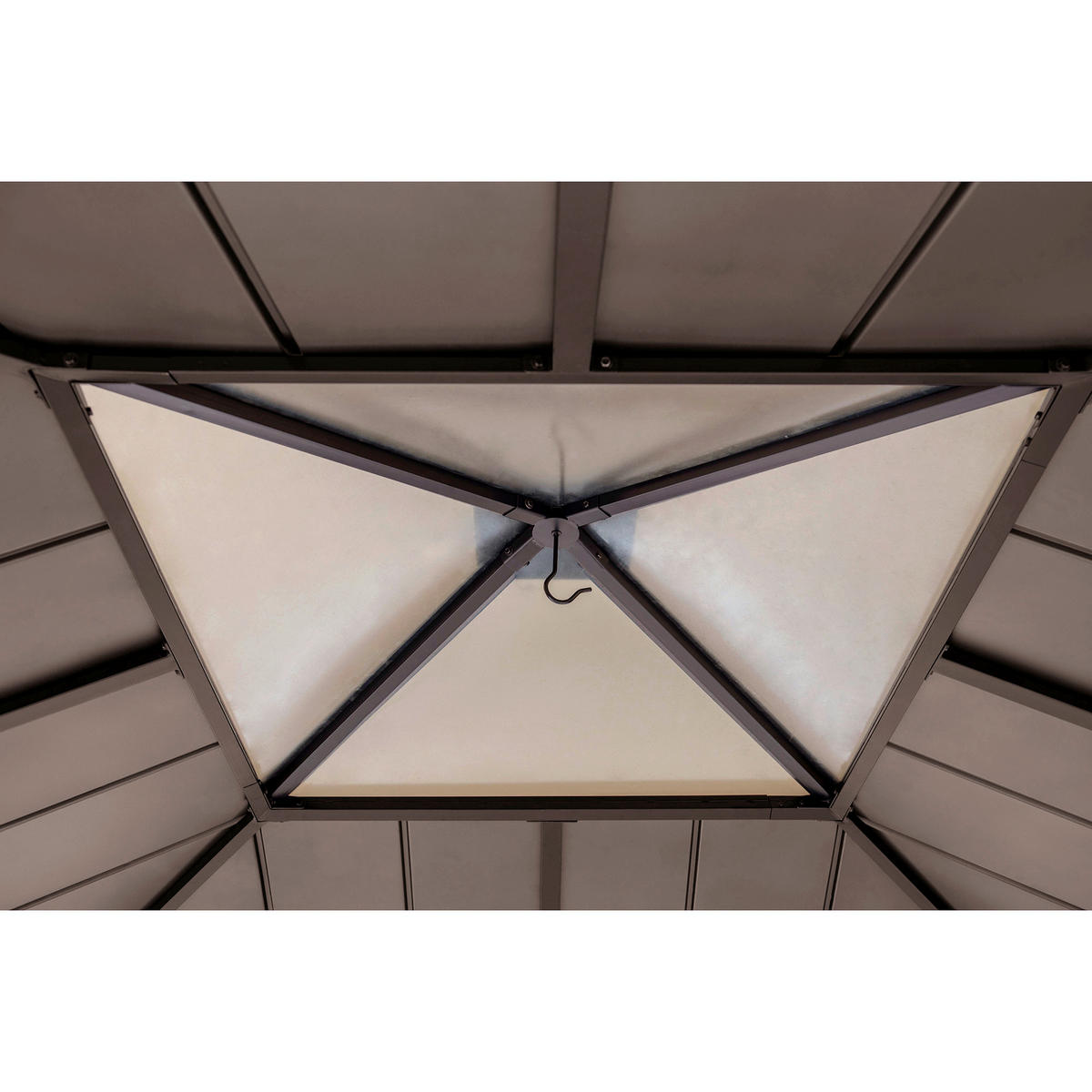 PAVILLON 336/287/336 cm  - Dunkelbraun/Lärchefarben, Basics, Holz/Kunststoff (336/287/336cm) - Modante