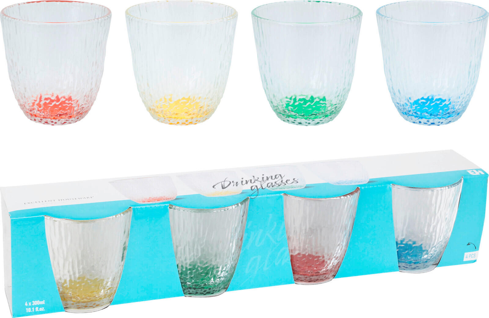 SET DE PAHARE     - Basics, sticlă (8.5/8.5/9cm)