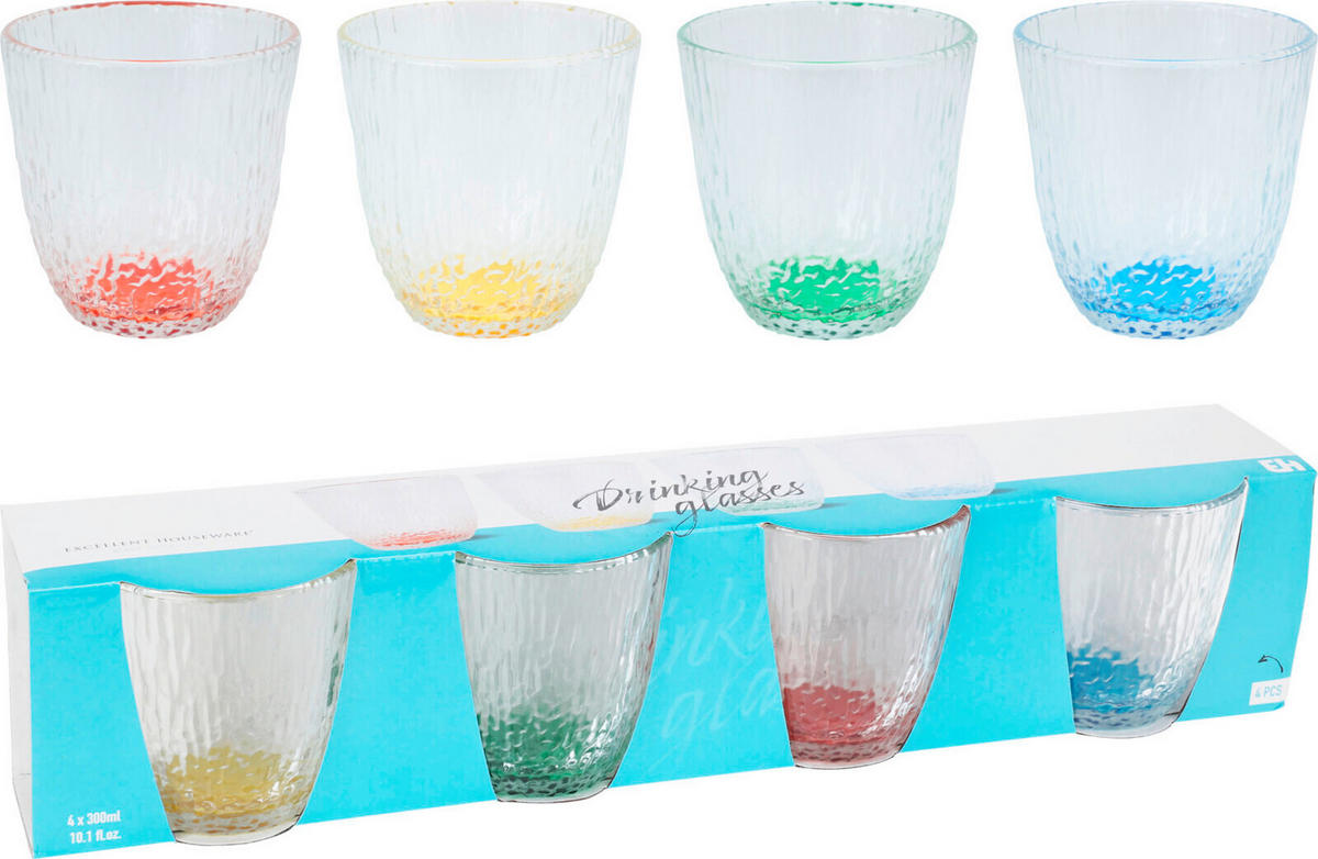 SET DE PAHARE     - Basics, sticlă (8.5/8.5/9cm)
