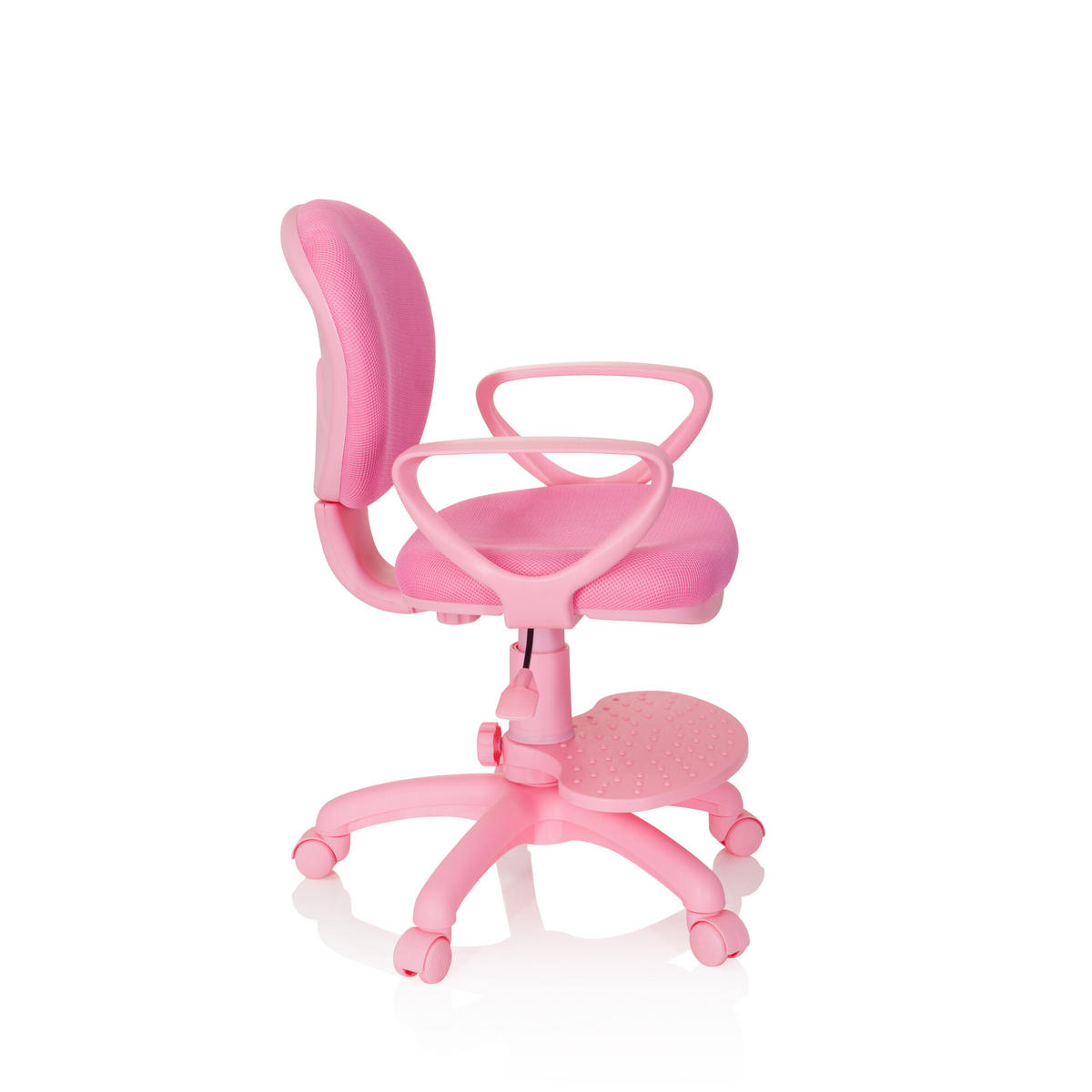 MLADINSKI VRTLJIVI STOL umetna masa pink  - pink, Basics, umetna masa (53/83-95/51cm) - MID.YOU
