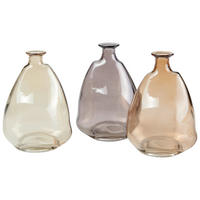 VASE 12 cm  - Beige/Braun, Basics, Glas (7/8/12cm)