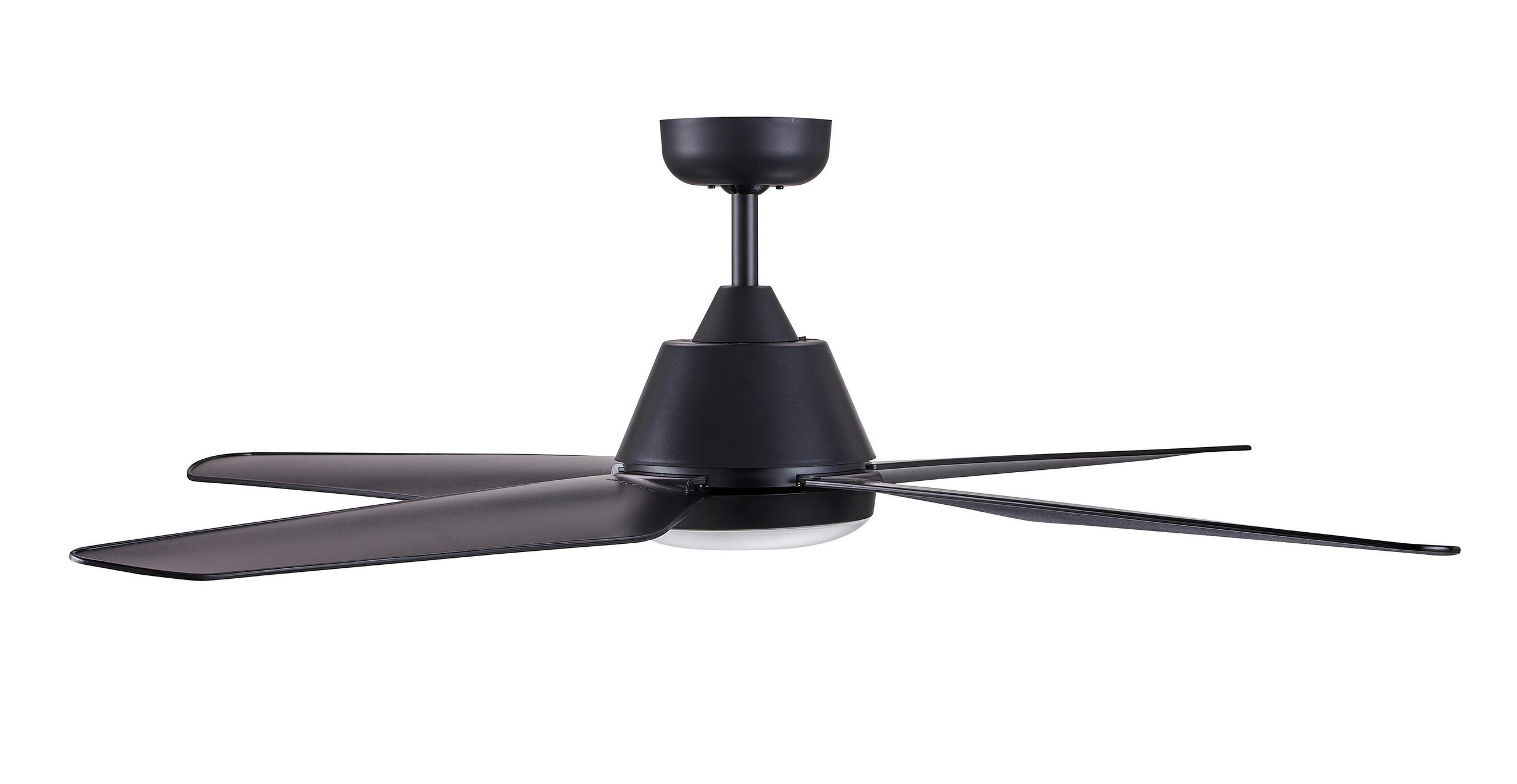 DECKENVENTILATOR  122/33 cm    - Schwarz, Design, Kunststoff (122/33cm) - P & B