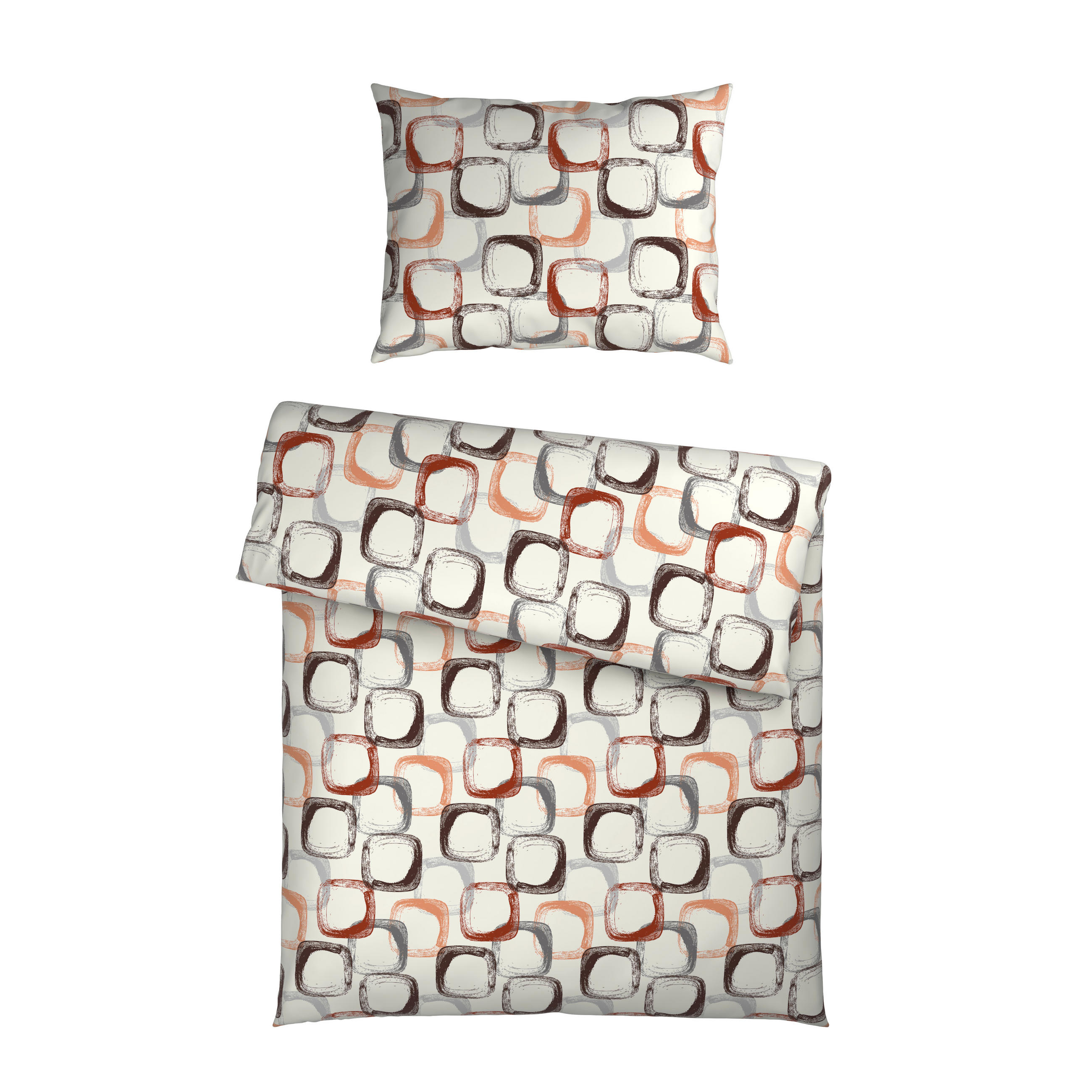 BETTWÄSCHE 2-teilig Mikrofaser 140/200 cm  - Pink/Grau, KONVENTIONELL, Textil (140/200cm) - Boxxx