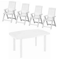 GARTENSET  - Weiß, KONVENTIONELL, Kunststoff - Siena Garden