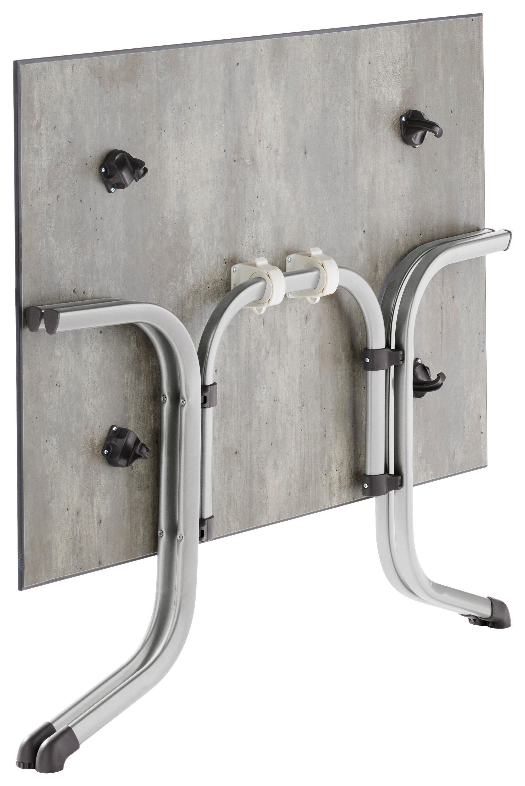 GARTENKLAPPTISCH 120/80/73 cm Metall, Kunststoff rechteckig  - Graphitfarben/Grau, Basics, Kunststoff/Metall (120/80/73cm) - Sieger