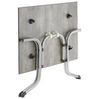 GARTENKLAPPTISCH 120/80/73 cm Kunststoff, Metall rechteckig  - Graphitfarben/Grau, Basics, Kunststoff/Metall (120/80/73cm) - Sieger