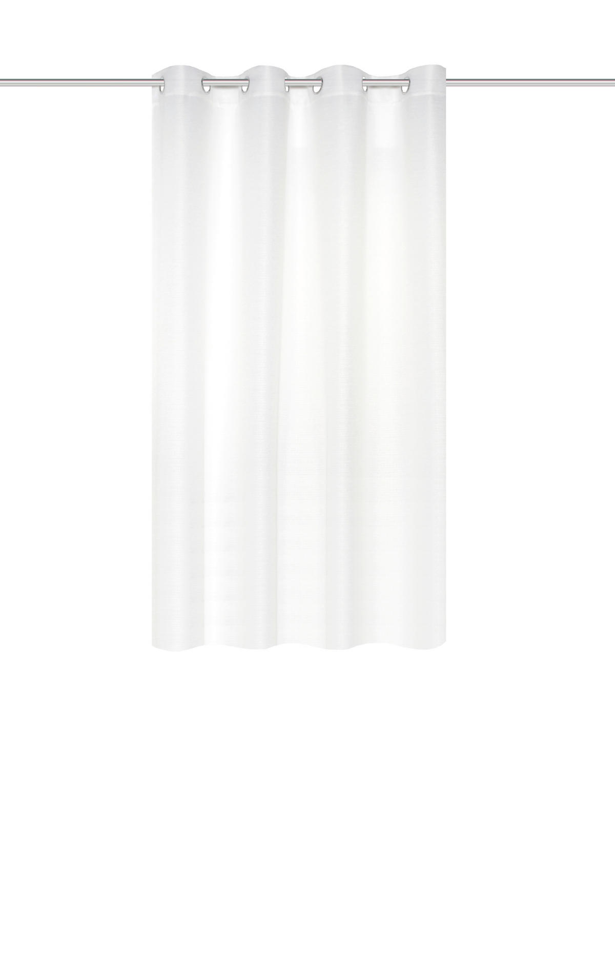 ÖSENSCHAL BENOGA blickdicht 135/175 cm   - Weiß, Basics, Textil (135/175cm)
