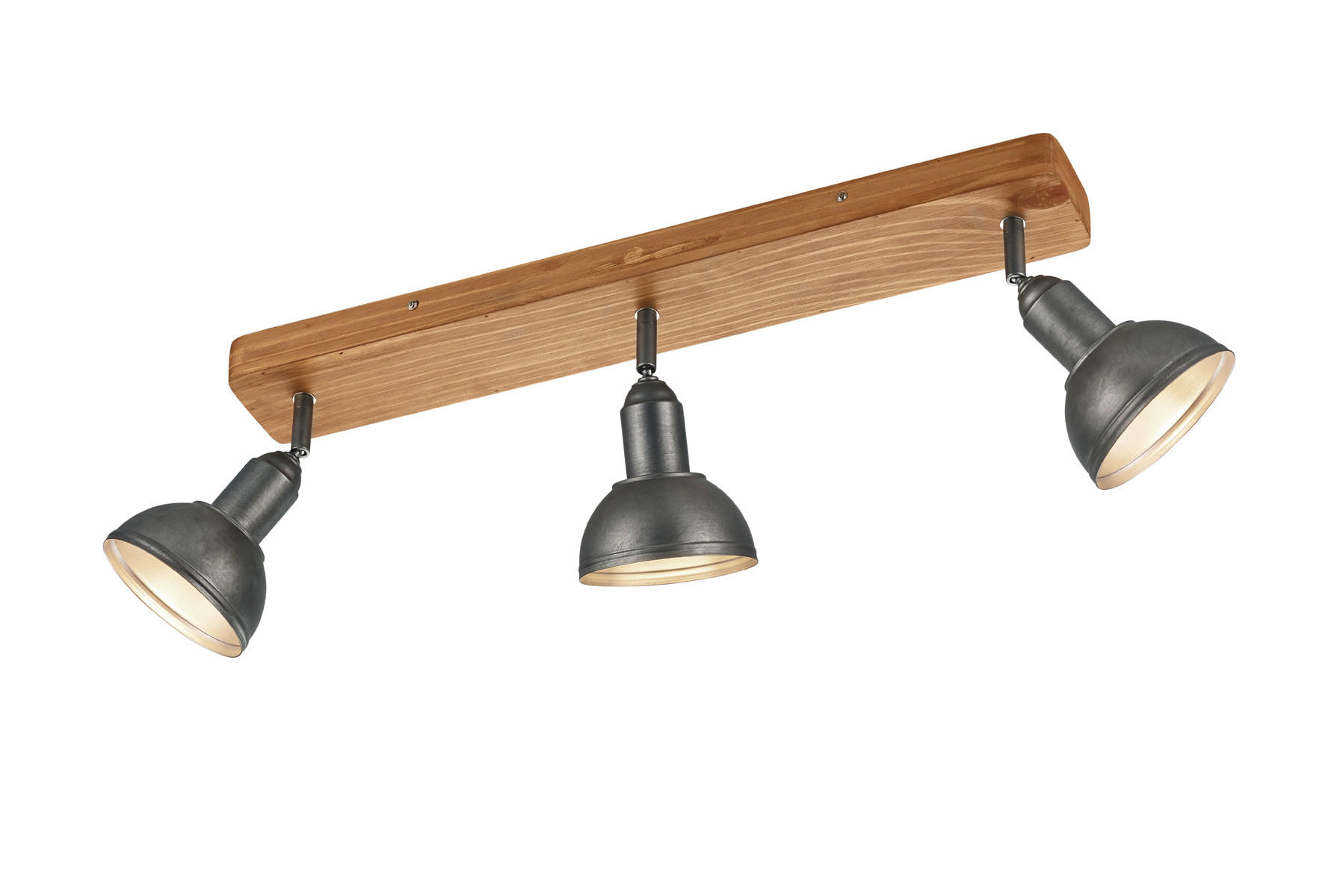 BODOVÉ SVÍTIDLO, 5 W/E14, 58/20,5/11,6 cm  - barvy niklu, Lifestyle, kov/dřevo (58/20,5/11,6cm)