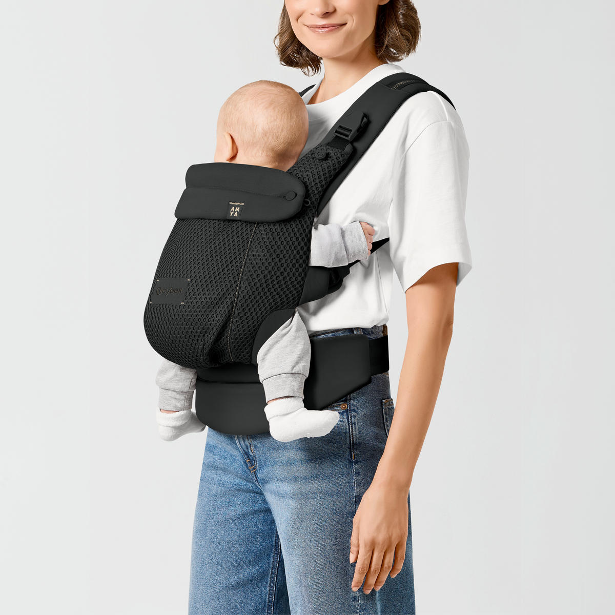 BABYTRAGE Amya  - Schwarz, Basics, Textil (50/60cm) - Cybex