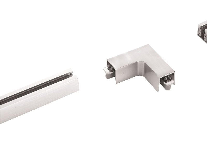 SCHIENENSYSTEM-VERBINDER - Nickelfarben, Basics, Metall (7/7cm) - Fischer & Honsel