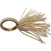 PRSTEN ZA SALVETE    - zlatna, Osnovno, staklo/metal (15cm) - Ambia Home