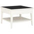 BEISTELLTISCH in Creme, Schwarz - Creme/Schwarz, LIFESTYLE, Glas/Holz (70/70/48cm) - Selva BEISTELLTISCH in Creme, Schwarz - Creme/Schwarz, LIFESTYLE, Glas/Holz (70/70/48cm) - Selva
