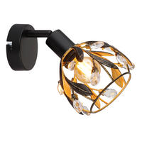 STRAHLER - Klar/Goldfarben, Basics, Kunststoff/Metall (12/16cm) - Globo