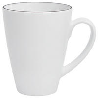 HRNČEK NA KÁVU Lido Black Line  350 ml   - čierna/biela, Basics, keramika (0,35l) - Seltmann Weiden