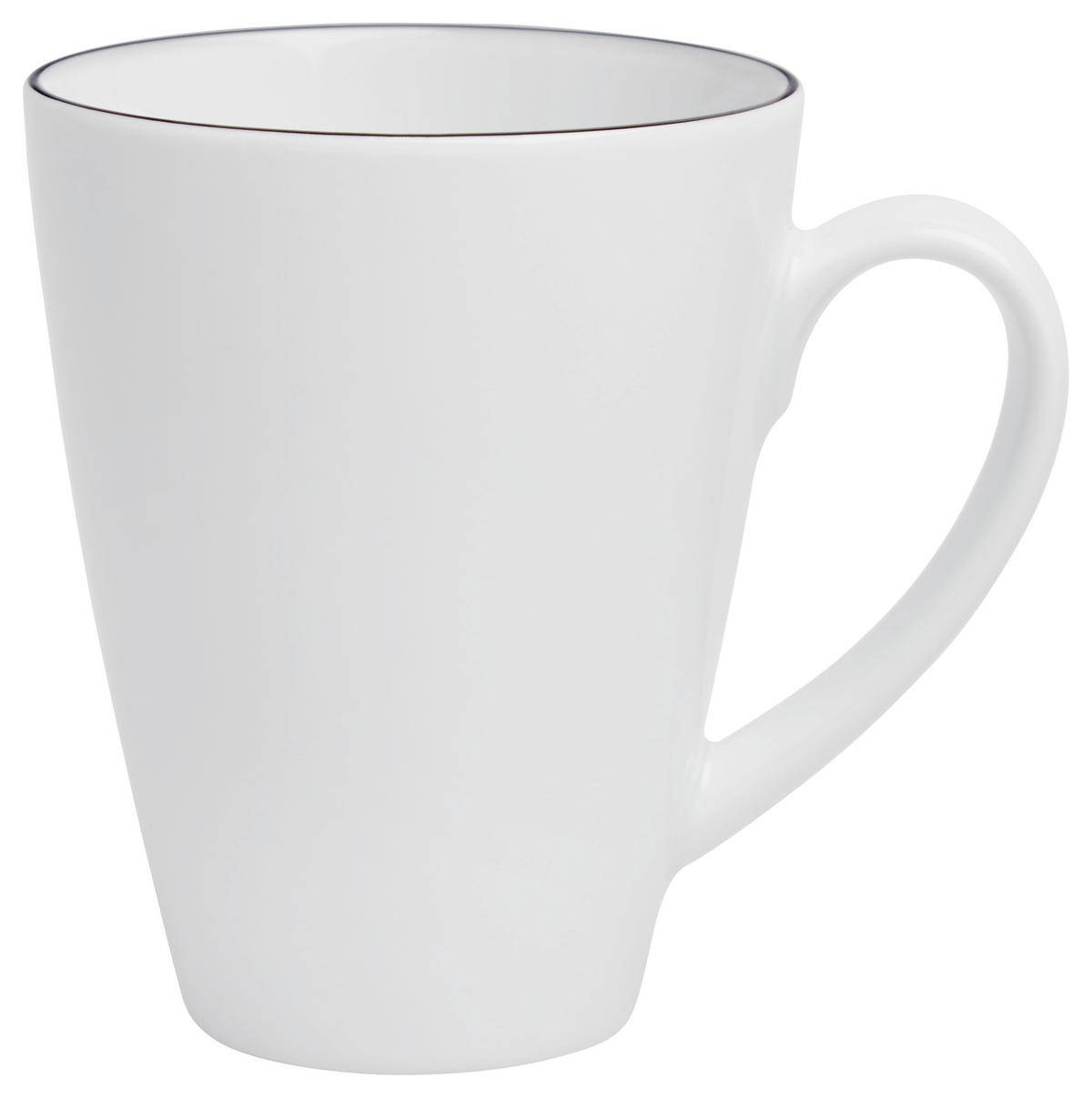 KAFFEEBECHER Lido Black Line  350 ml   - Schwarz/Weiß, Basics, Keramik (0,35l) - Seltmann Weiden