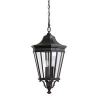 AUßENHÄNGELEUCHTE Cotsln 30.5 /69.7 cm  - Schwarz, KONVENTIONELL, Glas/Metall (30.5 /69.7cm) - Elstead Lighting