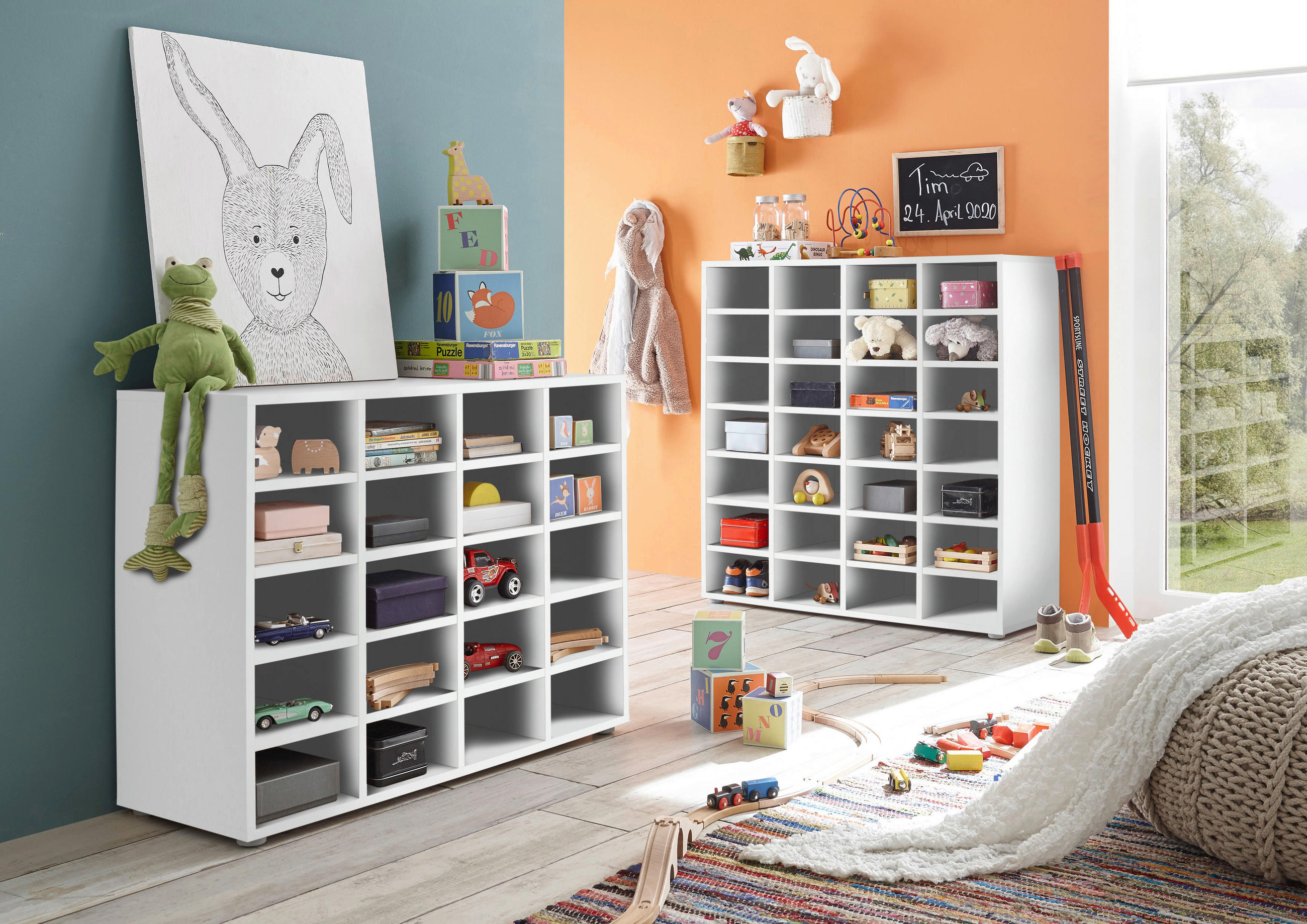 POLC 92/96/33 cm Fehér - Fehér/Ezüst, Basics, Faalapú anyag/Műanyag (92/96/33cm) - Xora