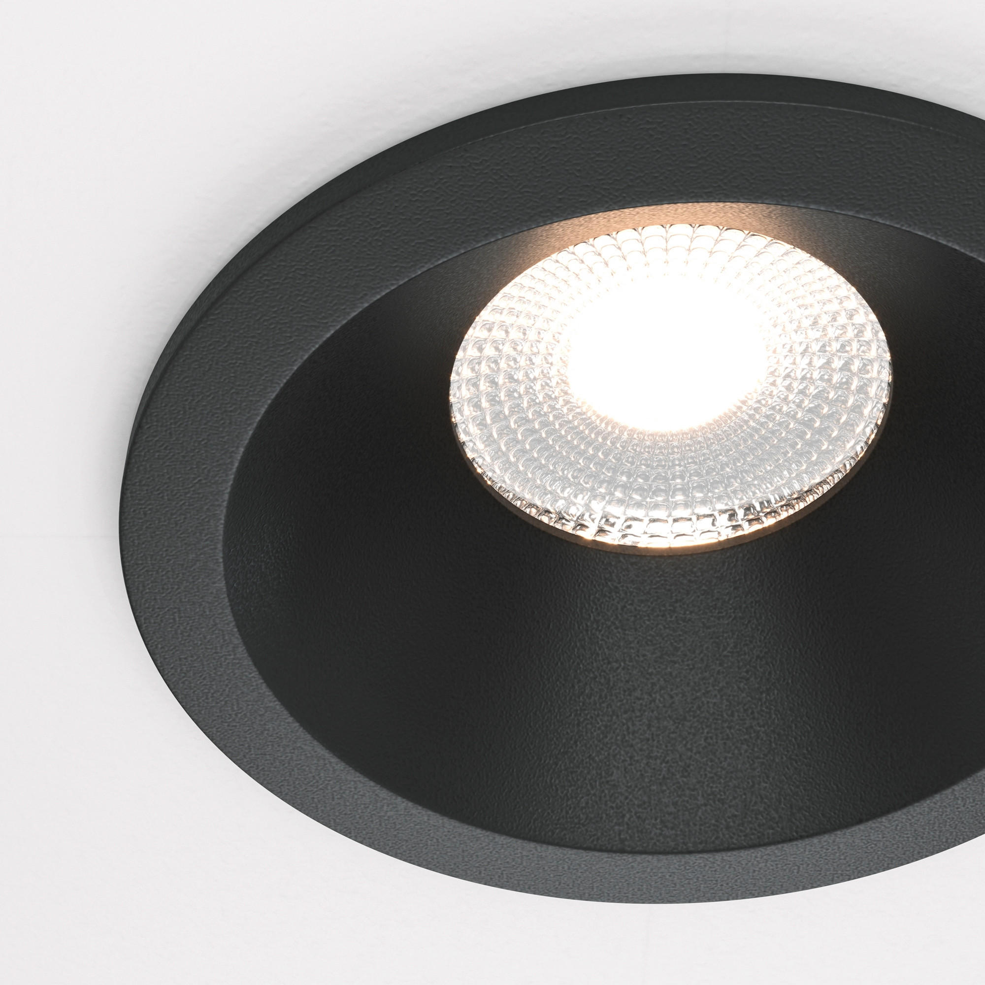 LED-SPOT Downlight 8,5/8,5 cm - Schwarz, Trend, Metall (8,5/8,5cm) - MAYTONI