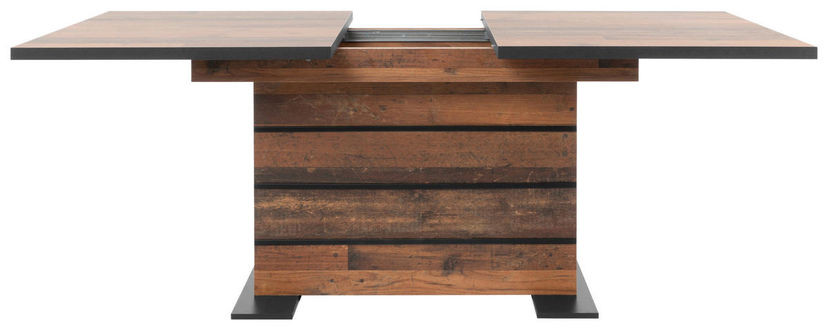 ESSTISCH Braun rechteckig  ausziehbar  - Braun, KONVENTIONELL, Holzwerkstoff (160/90/75cm) - MID.YOU