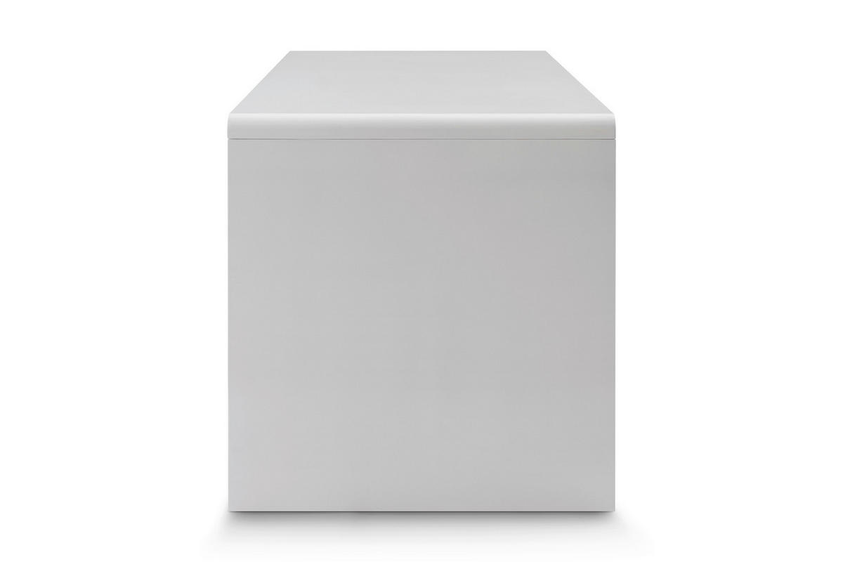 SCHREIBTISCH 140/70/75 cm  in Weiß Hochglanz  - Weiß Hochglanz, MODERN, Holzwerkstoff (140/70/75cm) - Livetastic