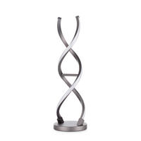 LED-TISCHLEUCHTE 5097 DNA 15/15/48.5 cm   - Titanfarben/Schwarz, Design, Kunststoff/Metall (15/15/48.5cm)