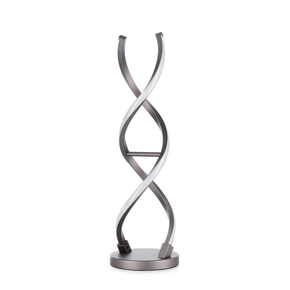 LED-TISCHLEUCHTE 5097 DNA 15/15/48.5 cm   - Titanfarben/Schwarz, Design, Kunststoff/Metall (15/15/48.5cm)