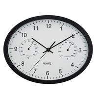 ZIDNI SAT         - crna, Basics, staklo/plastika (22,6/29,4cm) - Ambia Home