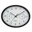 WANDUHR   - Schwarz, Basics, Glas/Kunststoff (22,6/29,4cm) - Ambia Home