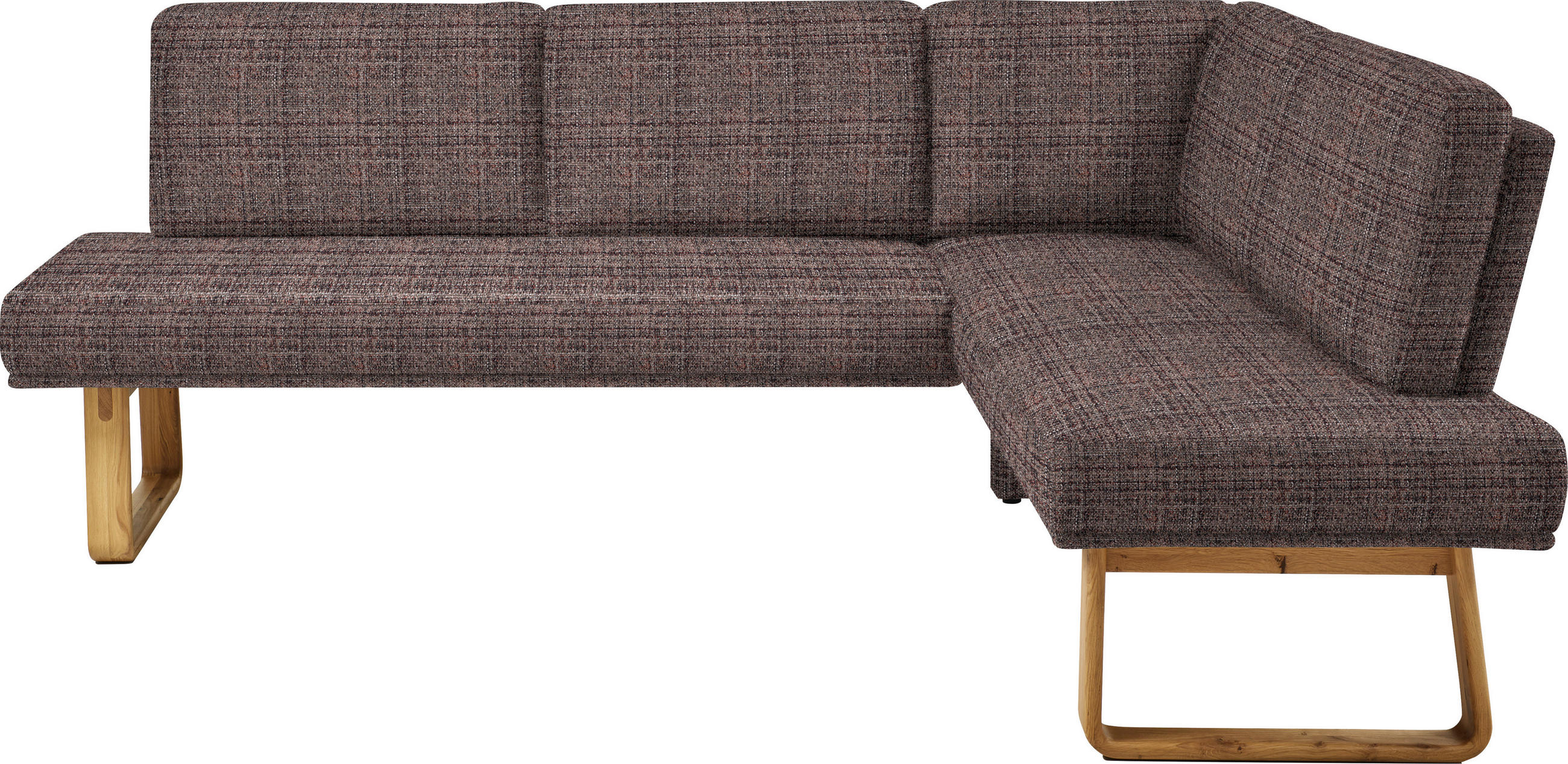 ECKBANK 280/174 cm  in Eichefarben, Dunkelbraun  - Eichefarben/Dunkelbraun, Design, Holz/Textil (280/174cm) - Dieter Knoll
