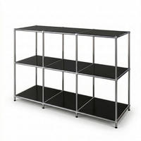 SIDEBOARD Concept Epure MK-018 116/82/40 cm  - Schwarz, Basics, Metall (116/82/40cm) - Floordirekt