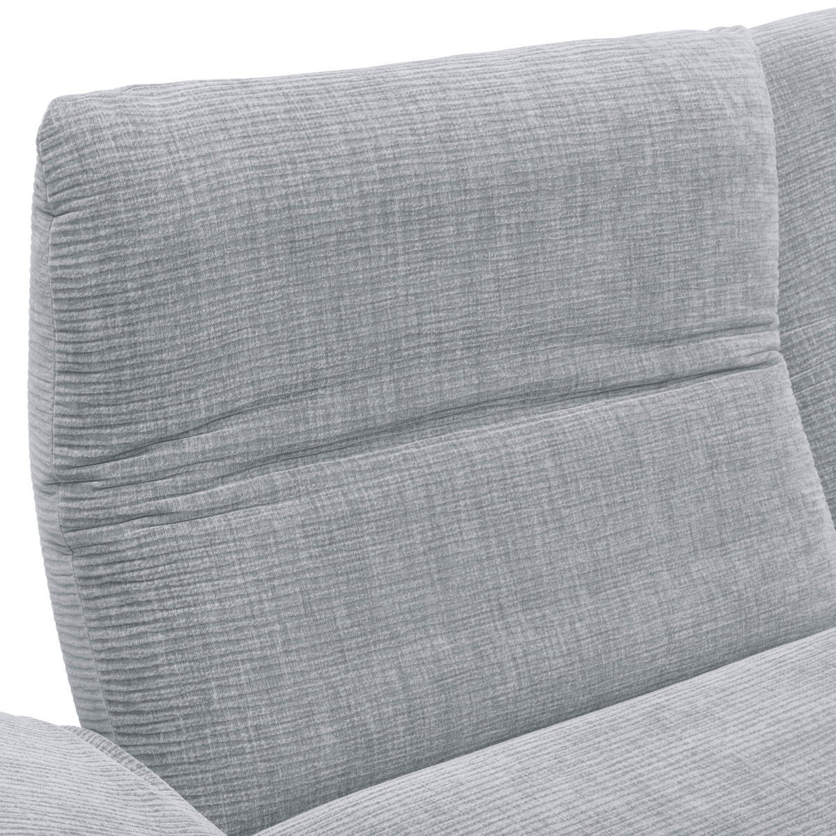 ECKSOFA in Flachgewebe Grau  209/277 cm  - Edelstahlfarben/Grau, Design, Textil/Metall (209/277cm) - Koinor