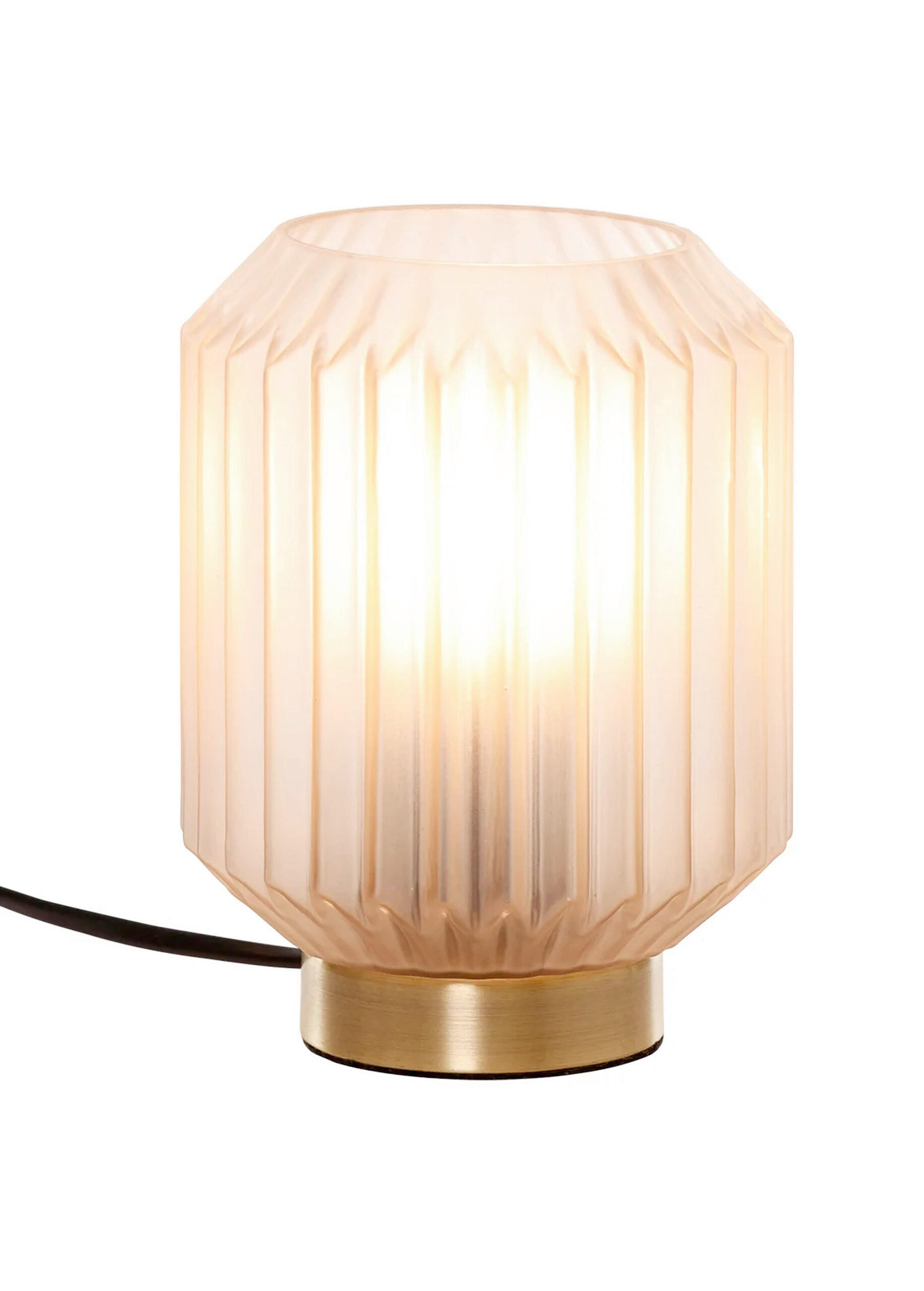 BORDSLAMPA Clancy 12,5/17/12,5 cm   - vit, Design, glas (12,5/17/12,5cm)