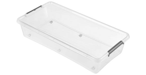 BOX MIT DECKEL    76/39/16 cm  - Transparent, Basics, Kunststoff (76/39/16cm) - Homeware