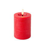 LED-KERZE 7/11,2 cm  - Rot, Basics, Kunststoff/Paraffin (7/11,2cm) - Ambia Home