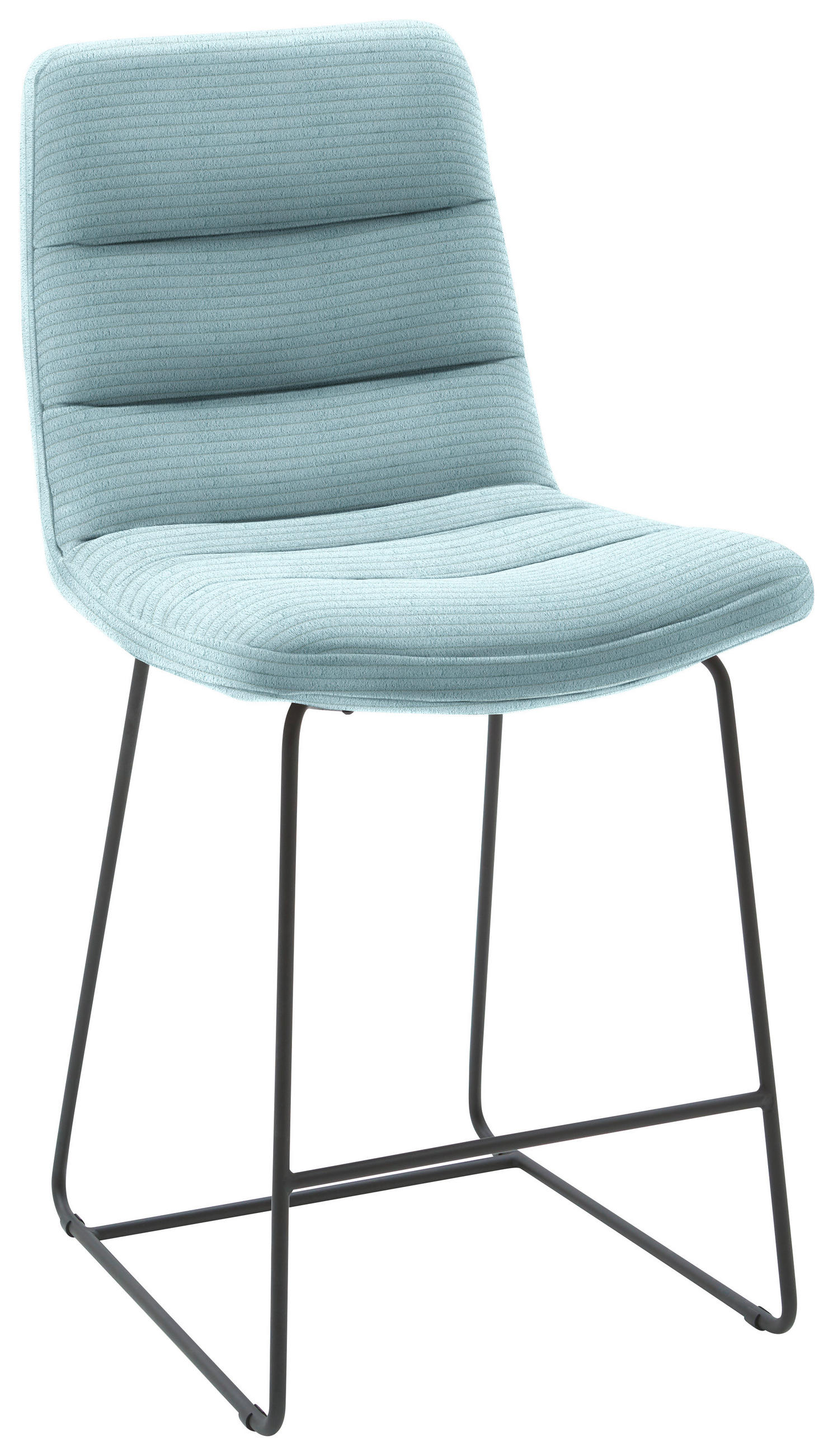 TRESENSTUHL - Schwarz/Hellblau, Design, Textil/Metall (52/106/66cm) - Dieter Knoll