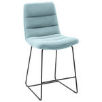 TRESENSTUHL in Hellblau  - Schwarz/Hellblau, Design, Textil/Metall (52/106/66cm) - Dieter Knoll