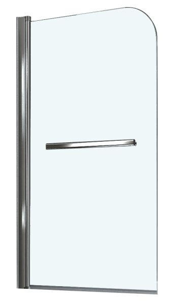 VAŇOVÁ ZÁSTENA, chrómová, 80/140 cm - chrómová, Konventionell, kov/sklo (80/140cm)