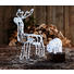 LED-RENTIER MIT BEWEGLI. KOPF - Weiß, Design, Kunststoff/Metall (59/34/67cm) - X-Mas