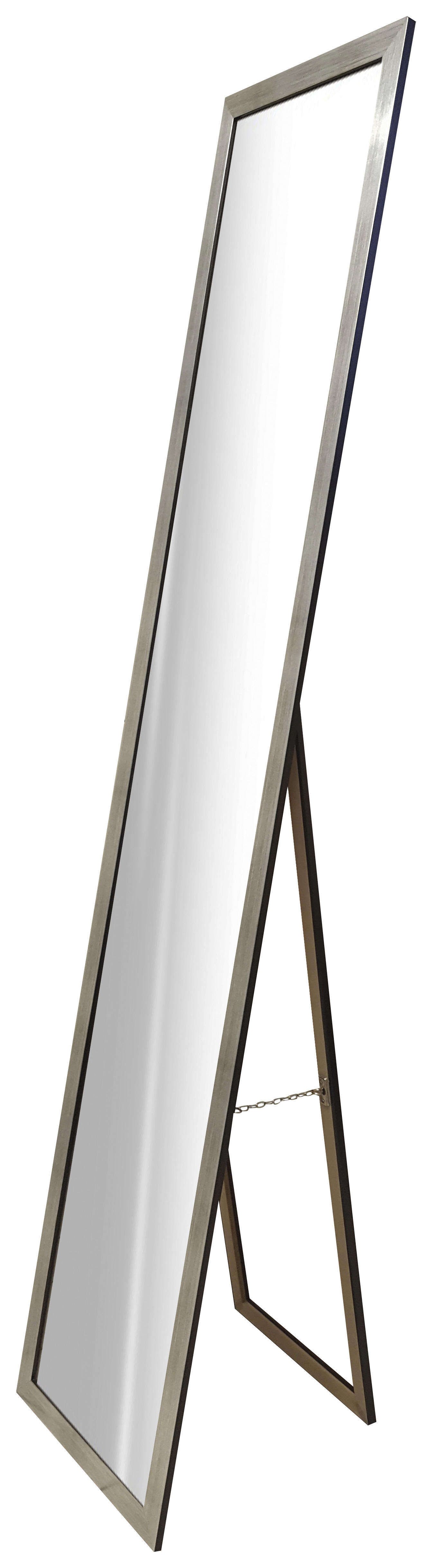 STANDSPIEGEL 36/175/3,5 cm  - Silberfarben, Design, Glas/Holzwerkstoff (36/175/3,5cm) - Carryhome