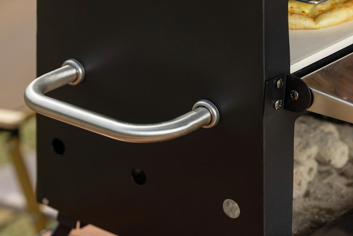 PIZZAOFEN CPO-12363  - Schwarz, KONVENTIONELL, Metall (72/34/31cm) - Ambia Garden