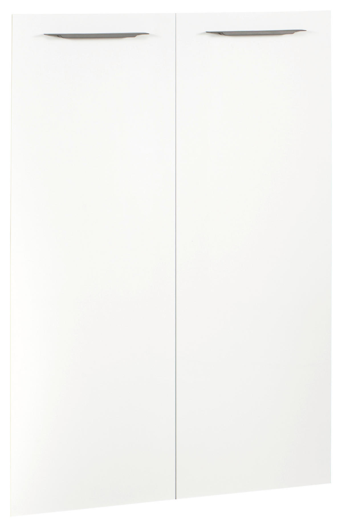 TÜRENSET - Weiß Hochglanz/Anthrazit, KONVENTIONELL, Holzwerkstoff/Metall (74,9/104,5/1,8cm) - Carryhome