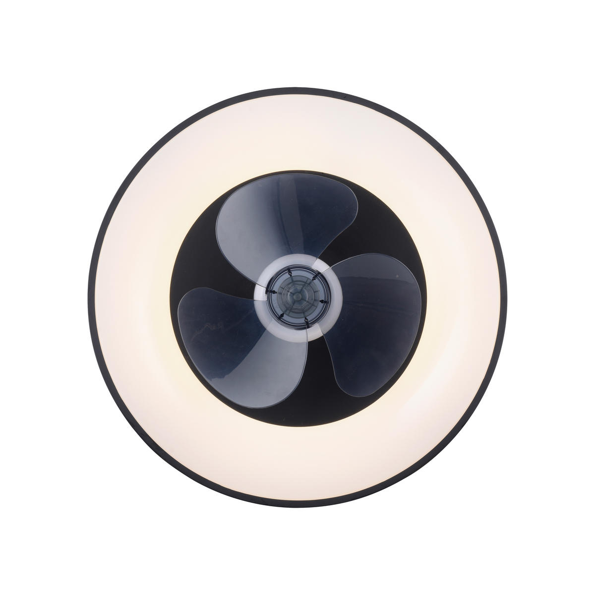PLAFONSKI VENTILATOR  VENIKA  - crna, Dizajnerski, metal/plastika (48,6/48,6/12cm)