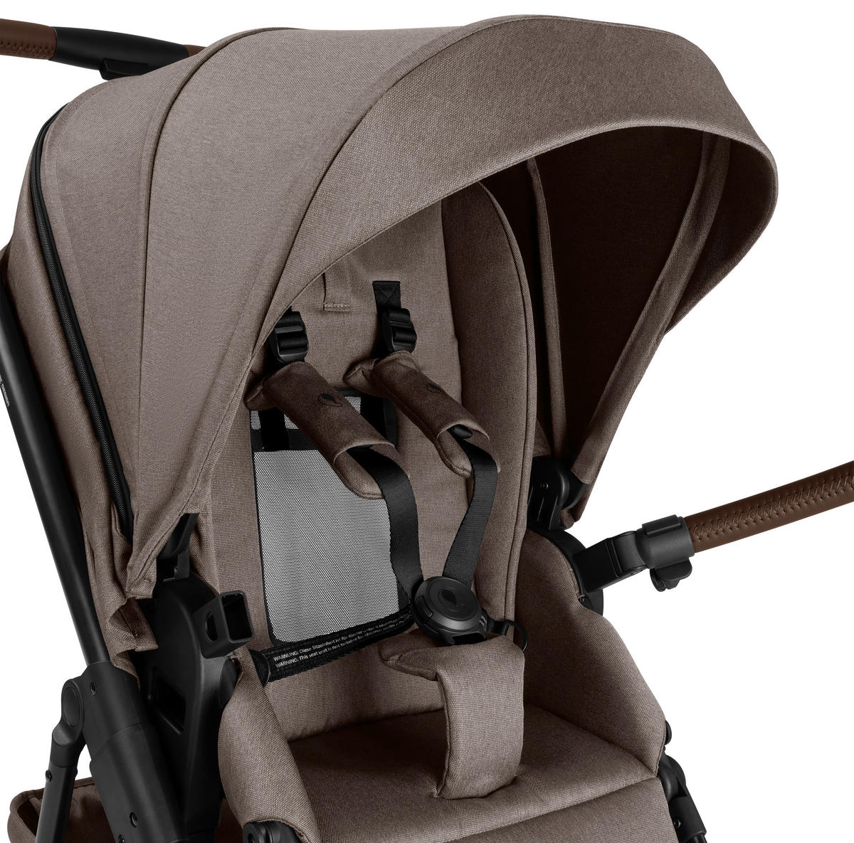 KINDERWAGENSET  Salsa 5 Air Frühjahrs-Set  Nature  - Graubraun/Schwarz, Basics, Textil/Metall (63/118/95.5cm) - ABC Design