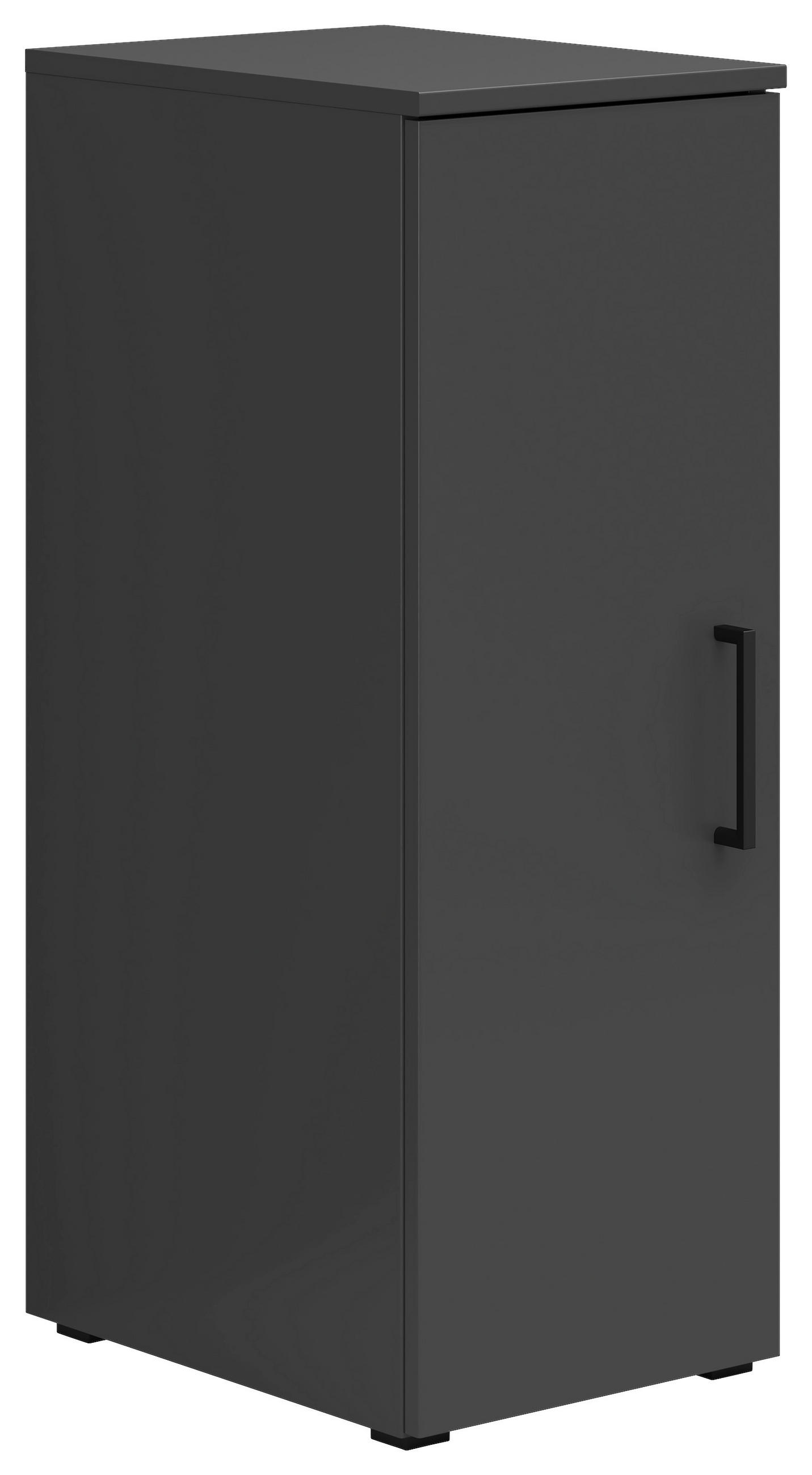 MEHRZWECKSCHRANK 30/83/40 cm  in Graphitfarben  - Schwarz/Graphitfarben, MODERN, Holzwerkstoff/Kunststoff (30/83/40cm) - Carryhome